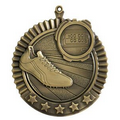 Medal, "Track" Star - 2 3/4" Dia